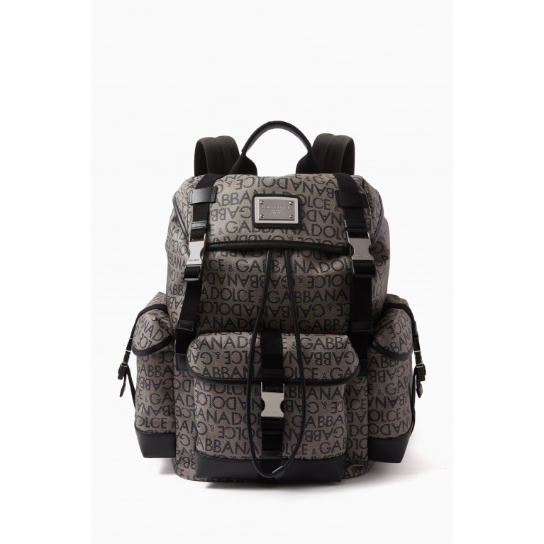Dolce & Gabbana - DG Backpack in Logo-jacquard Canvas