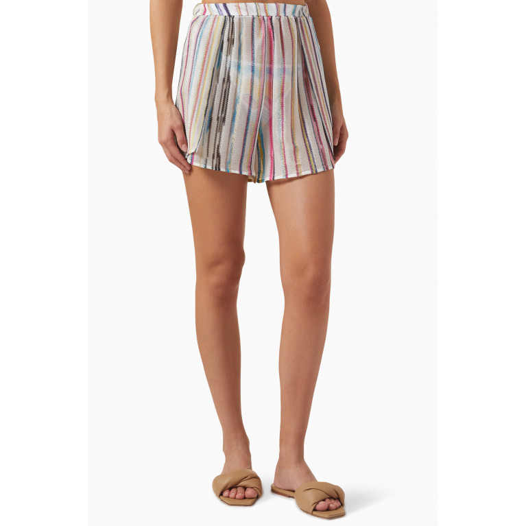 Missoni - Striped Shorts in Viscose Knit