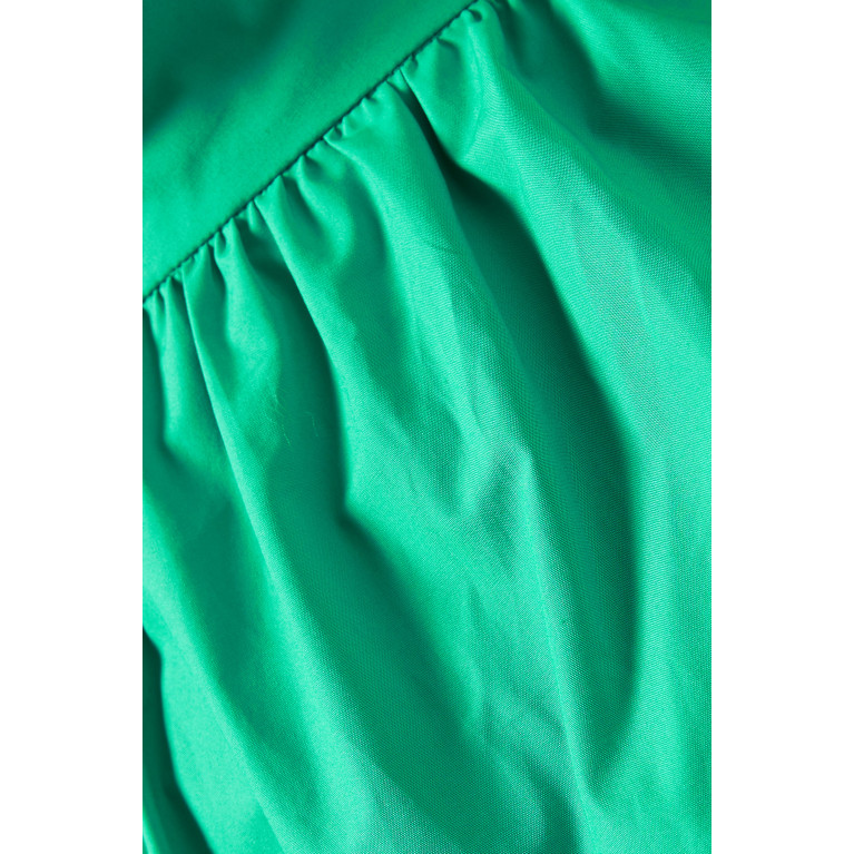 Shona Joy - Kohala Wide-strap Open-back Midi Dress in Cotton Poplin