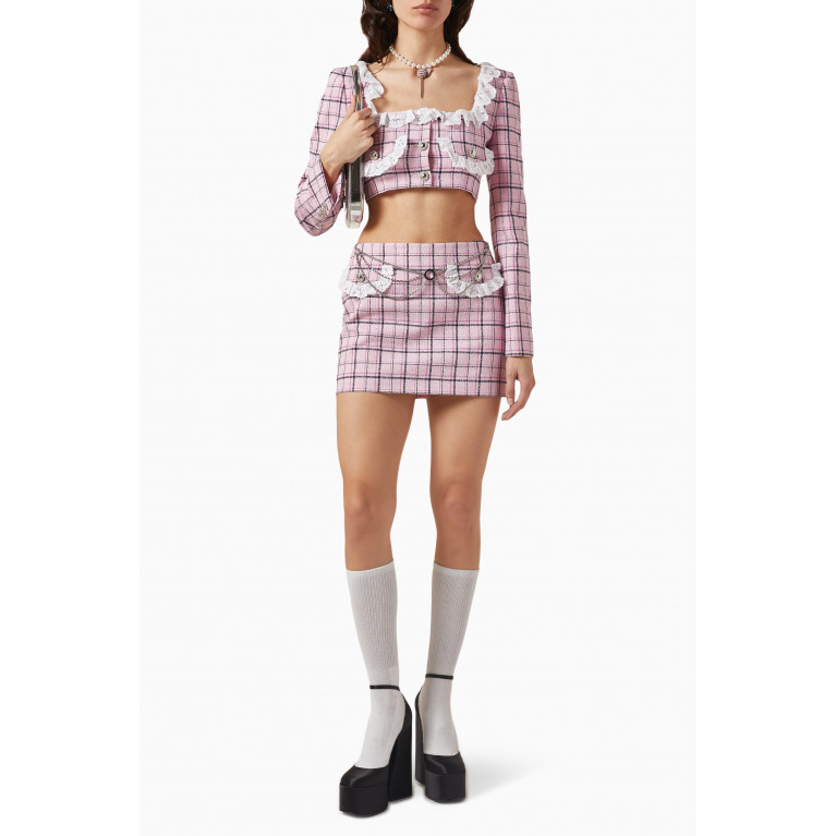 Alessandra Rich - Mini Skirt in Tweed