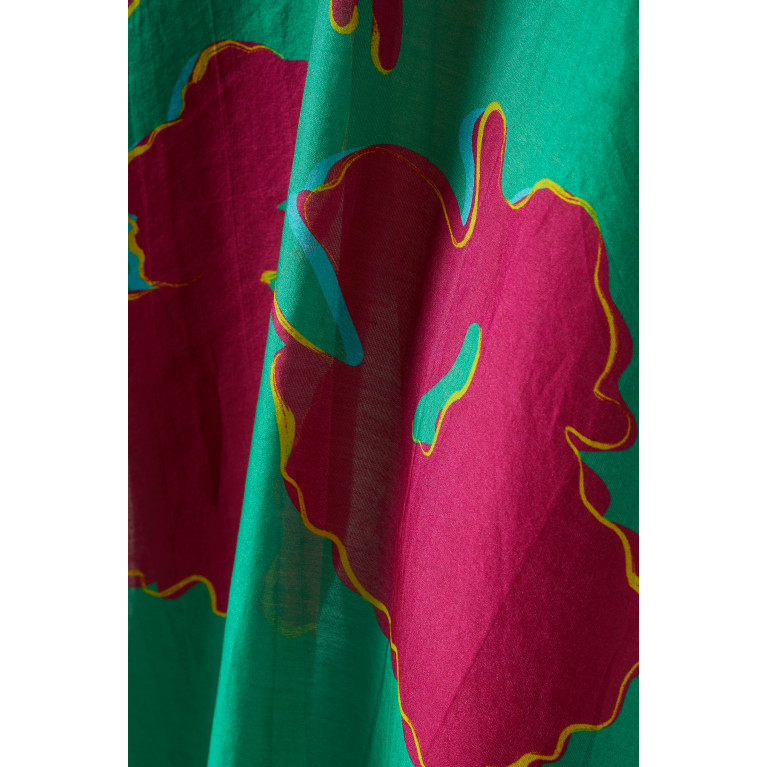 Twinkle Hanspal - Jade Floral-print Kaftan Dress
