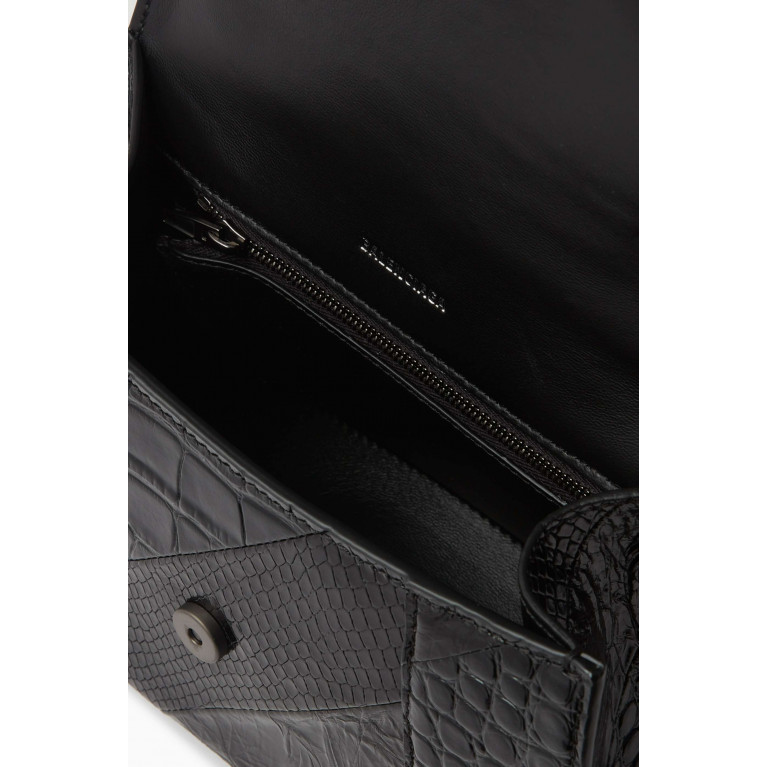 Balenciaga - Small Hourglass Top Handle Bag in Calfskin Leather