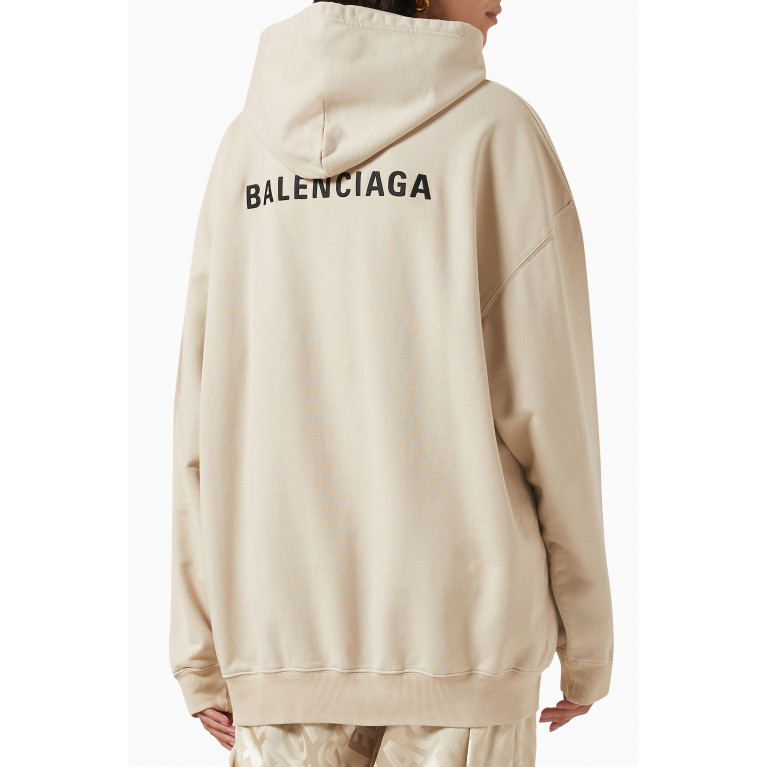 Balenciaga - Logo Medium-fit Hoodie in Cotton-jersey