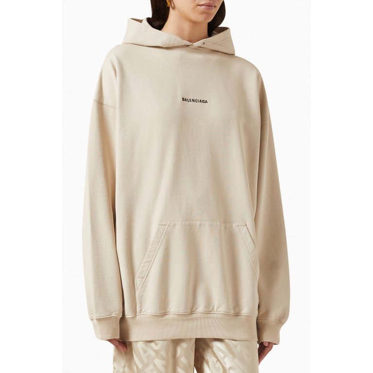 Balenciaga - Logo Medium-fit Hoodie in Cotton-jersey