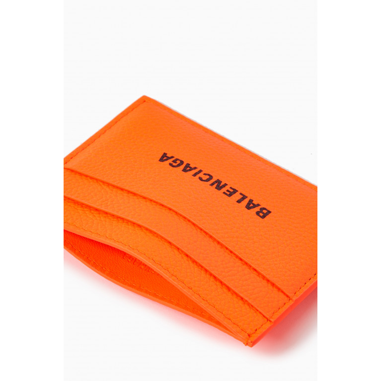 Balenciaga - Logo Print Card Holder in Leather