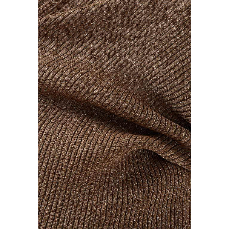 Balenciaga - Wrap Top in Lurex Rib-knit