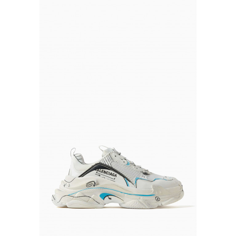 Balenciaga - Triple S Sketch Sneakers in Double Foam & Mesh