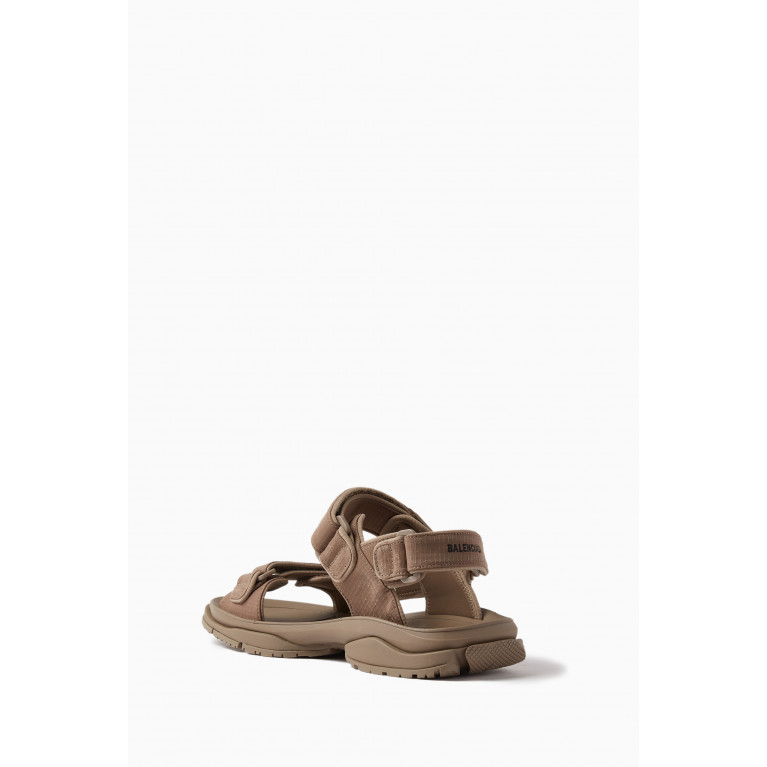 Balenciaga - Tourist Sandals in Technical Fabric Brown