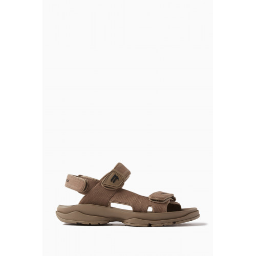 Balenciaga - Tourist Sandals in Technical Fabric Brown