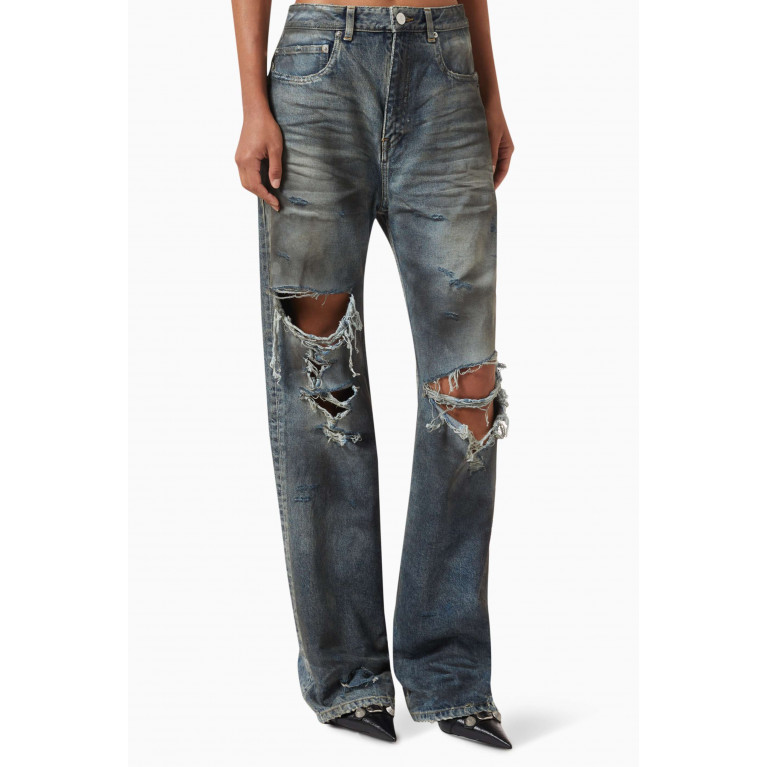Balenciaga - Ripped Medium-fit Jeans