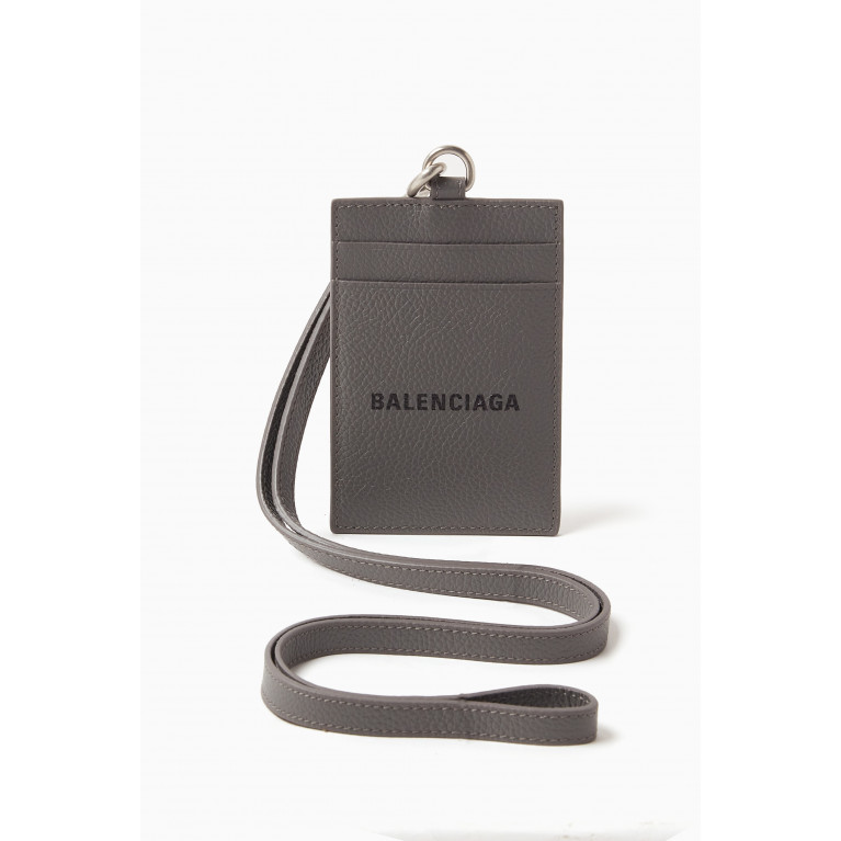 Balenciaga - Cash Card & Badge Holder in Grainy Leather