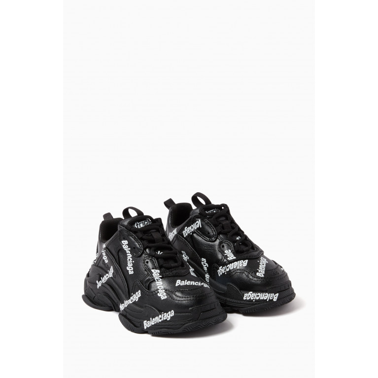Balenciaga - Triple S Logotype Sneakers in Technical Material