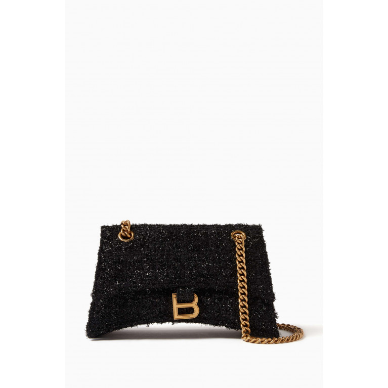 Balenciaga - Small Crush Chain Shoulder Bag in Tweed