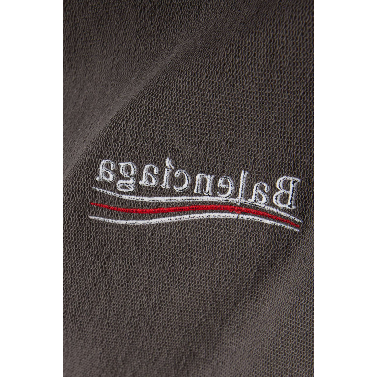 Balenciaga - Gaffer Small Fit Zip-up Hoodie in Heavily Destroyed Medium Fleece