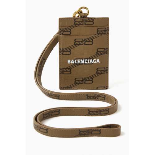 Balenciaga - Cash Card & Badge Holder in BB Monogram Canvas