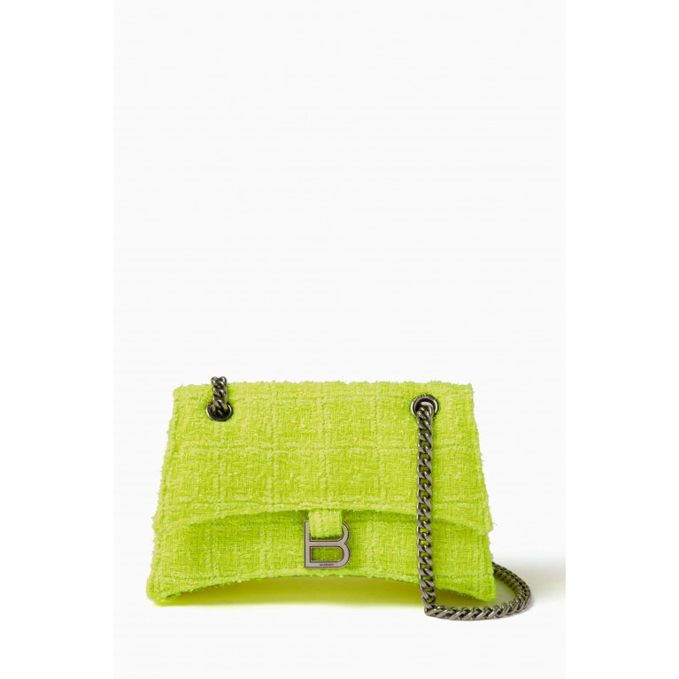 Balenciaga - Small Crush Chain Bag in Sparkling Tweed