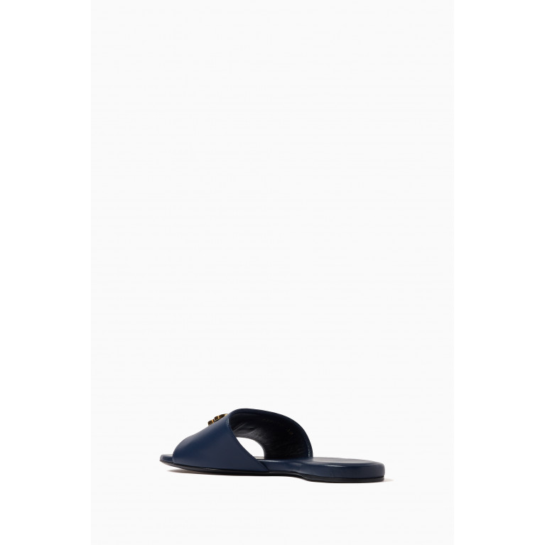 Balenciaga - Groupie BB Flat Sandals in Leather