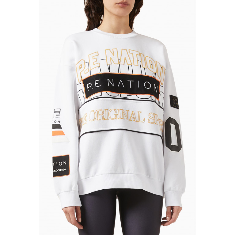 P.E. Nation - Defending Champion Sweatshirt in Organic Cotton-fleece