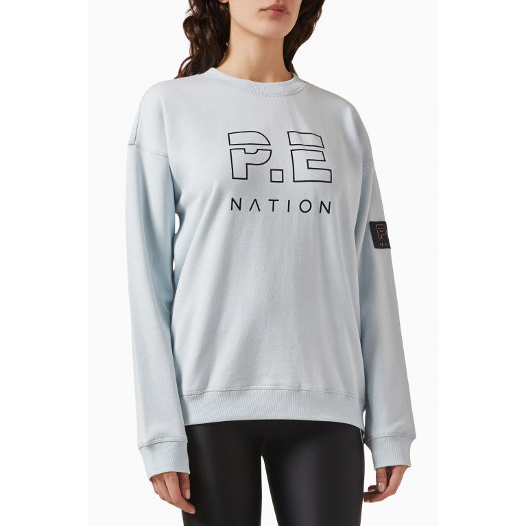 P.E. Nation - Heads Up Sweatshirt in Organic Cotton-terry