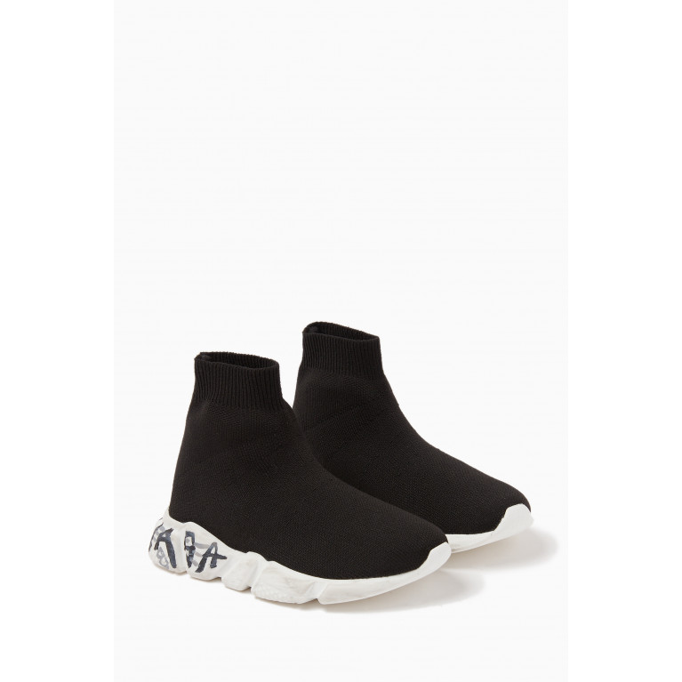 Balenciaga - Speed Graffiti Sneakers in Recycled Knit
