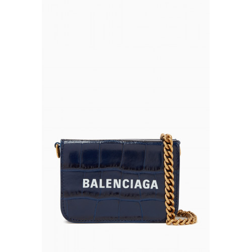 Balenciaga - Cash Mini Wallet in Textured Calfskin