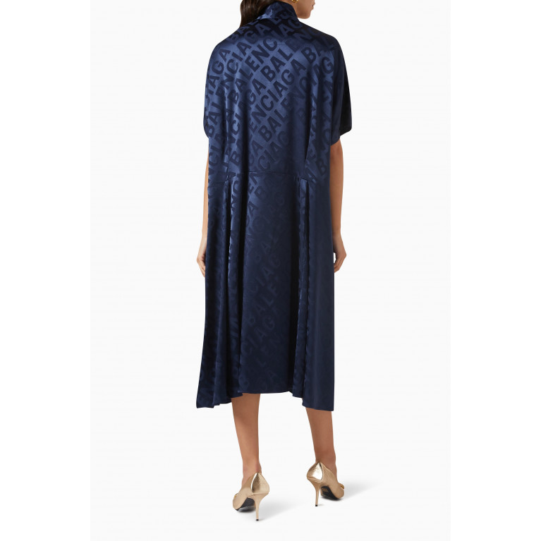 Balenciaga - Monogram Oversized Dress in Satin