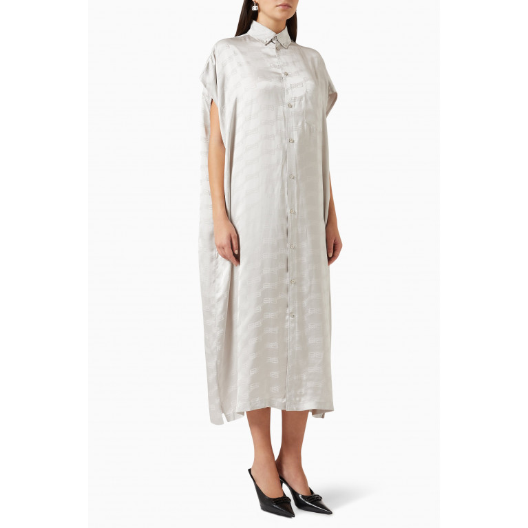 Balenciaga - BB Monogram Shirt Dress in Jacquard