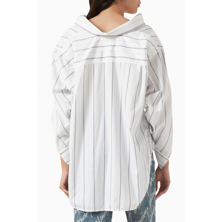 Balenciaga - BB Corp Swing Twisted Shirt in Cotton Blend