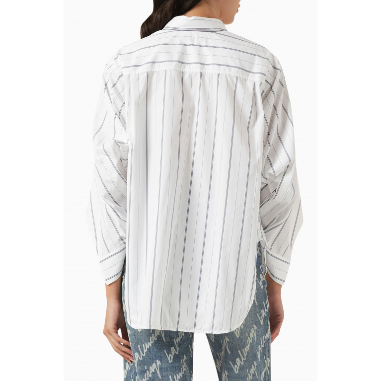 Balenciaga - BB Corp Swing Twisted Shirt in Cotton Blend