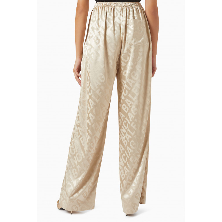 Balenciaga - Logo Jacquard Pyjama Pants in Organic-silk