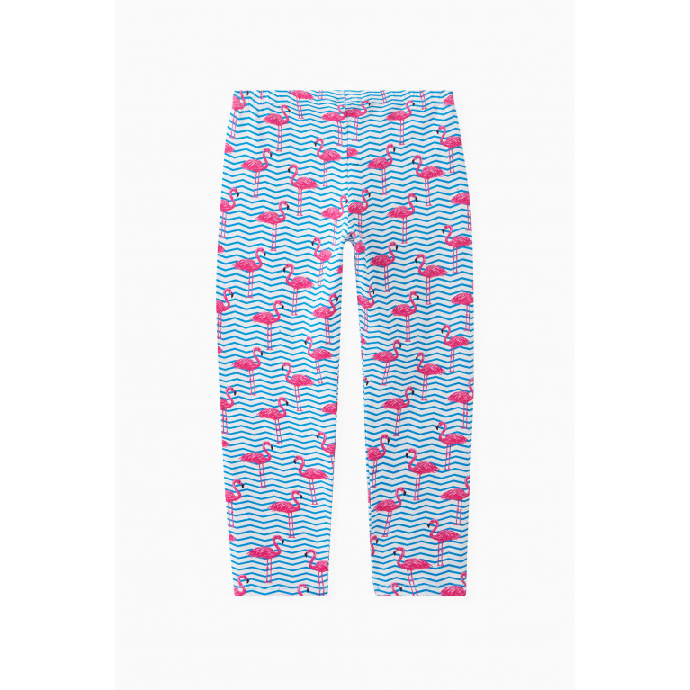 NASS - Flamingo Print Pam Leggings in Cotton Stretch