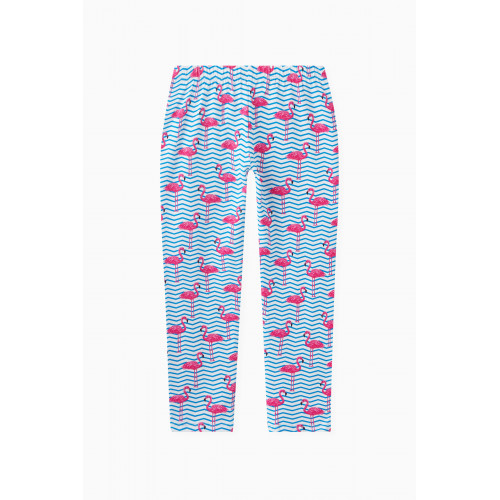 NASS - Flamingo Print Pam Leggings in Cotton Stretch