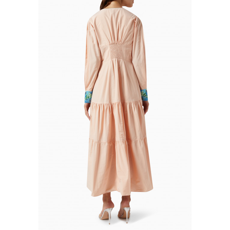 AMARAH - Tiered Maxi Dress in Cotton Blend