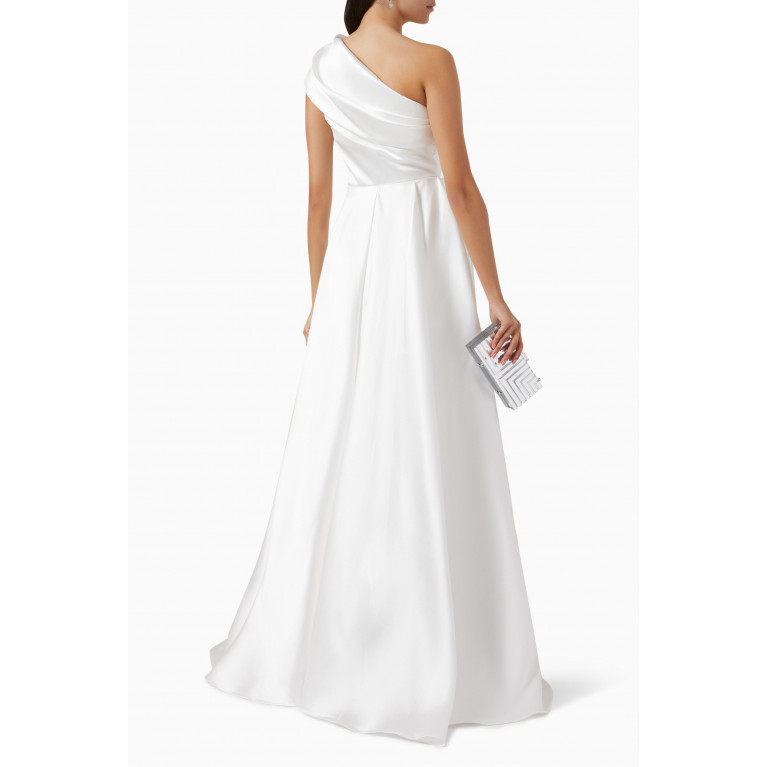Solace London - Alba Maxi Dress White