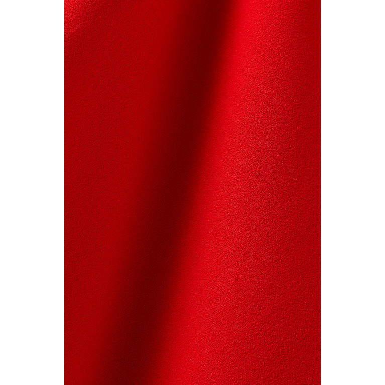 Solace London - Sadie Cape-sleeve Maxi Dress in Crepe Red