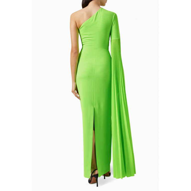 Solace London - Delia Maxi Dress Green