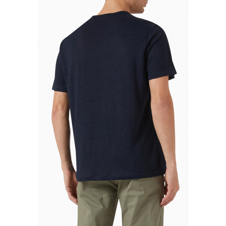 Vince - Crewneck T-shirt in Linen Blue