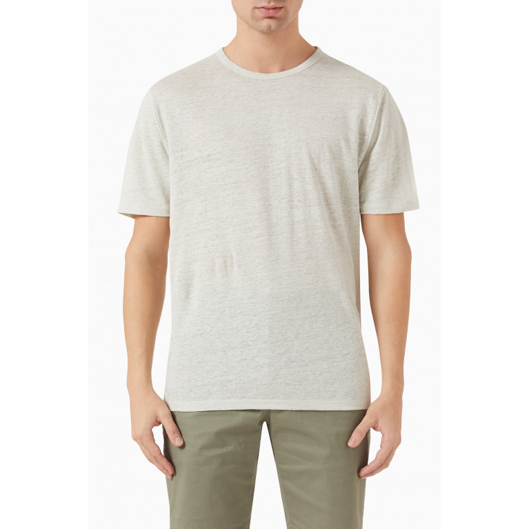 Vince - Crewneck T-shirt in Linen Green