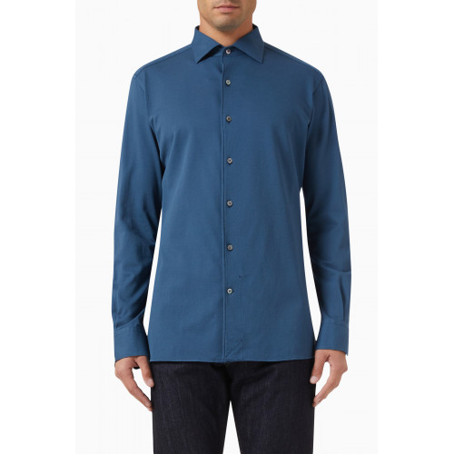 Zegna - Long-sleeve Shirt in Cotton Jersey