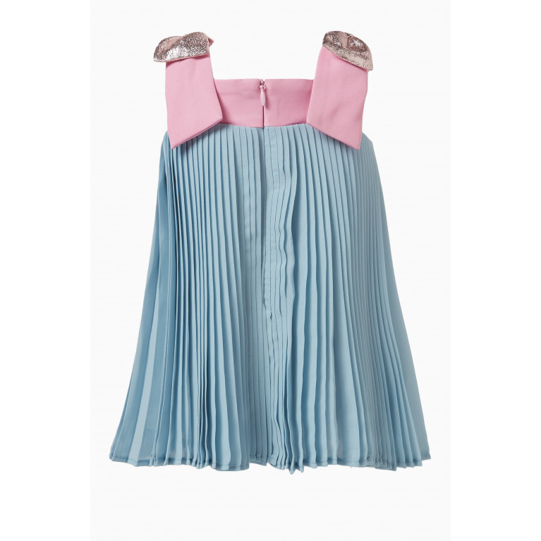 Hucklebones - Pleated Trapeze Dress & Bloomers Blue