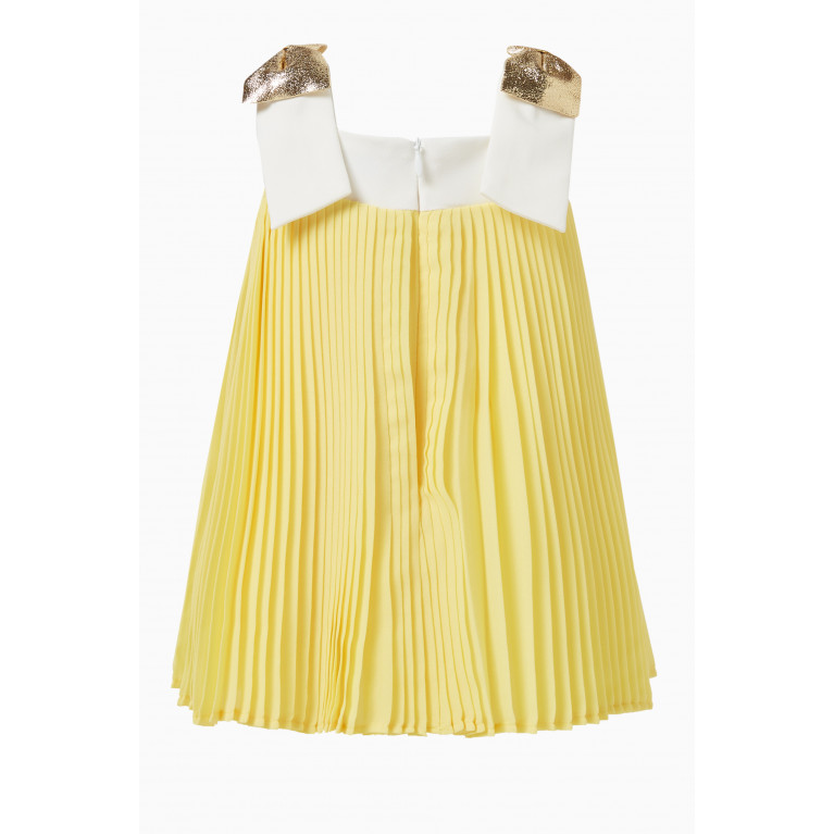 Hucklebones - Pleated Trapeze Dress & Bloomers Yellow