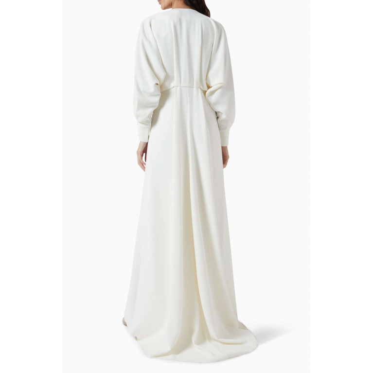 NASS - Crystal-embellished Maxi Dress White