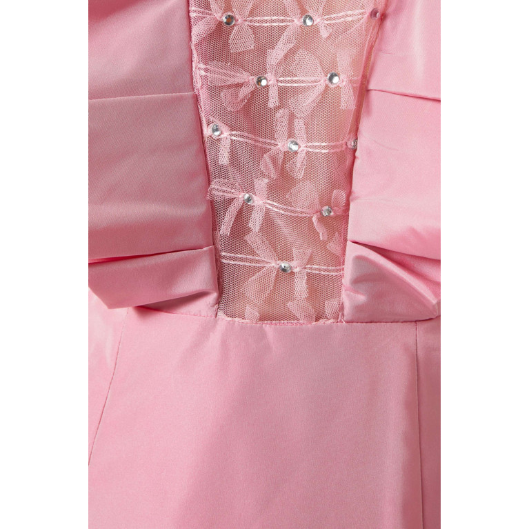 NASS - Crystal-embellished Ruffle Maxi Dress