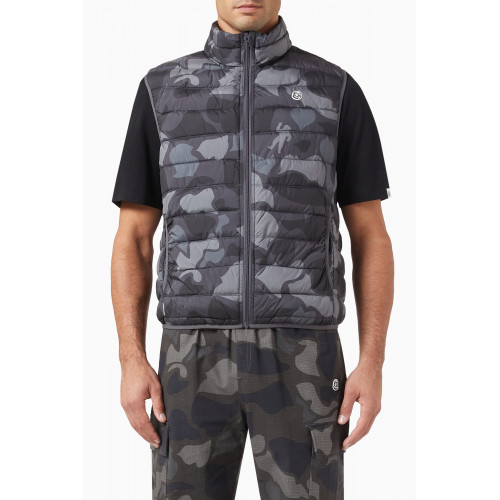 Billionaire Boys Club - Camo Print Vest in Technical Fabric