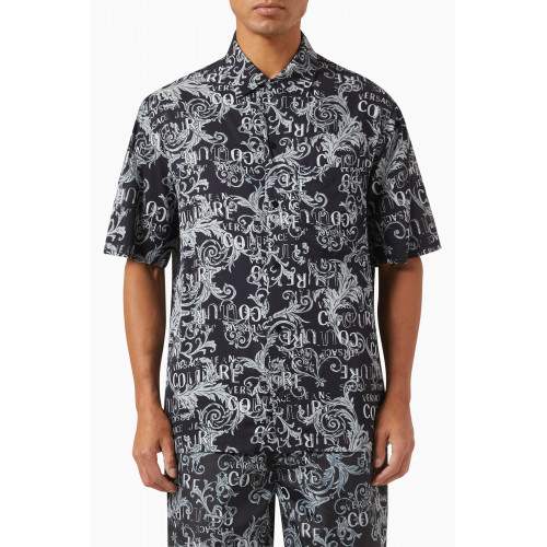Versace Jeans Couture - Logo Couture Print Shirt in Viscose