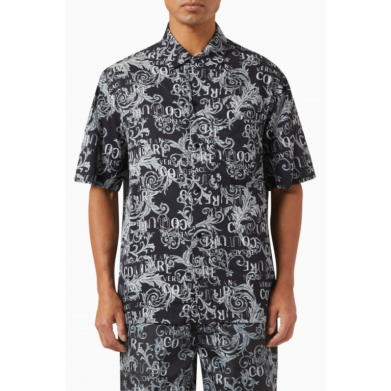 Versace Jeans Couture - Logo Couture Print Shirt in Viscose