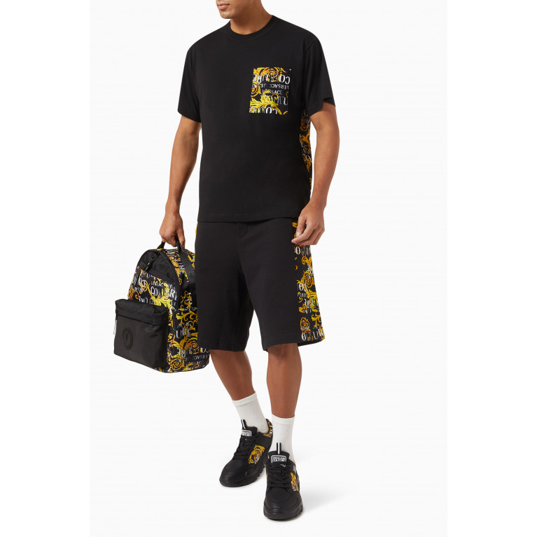 Versace Jeans Couture - Logo Couture Print Bermuda Shorts in Cotton