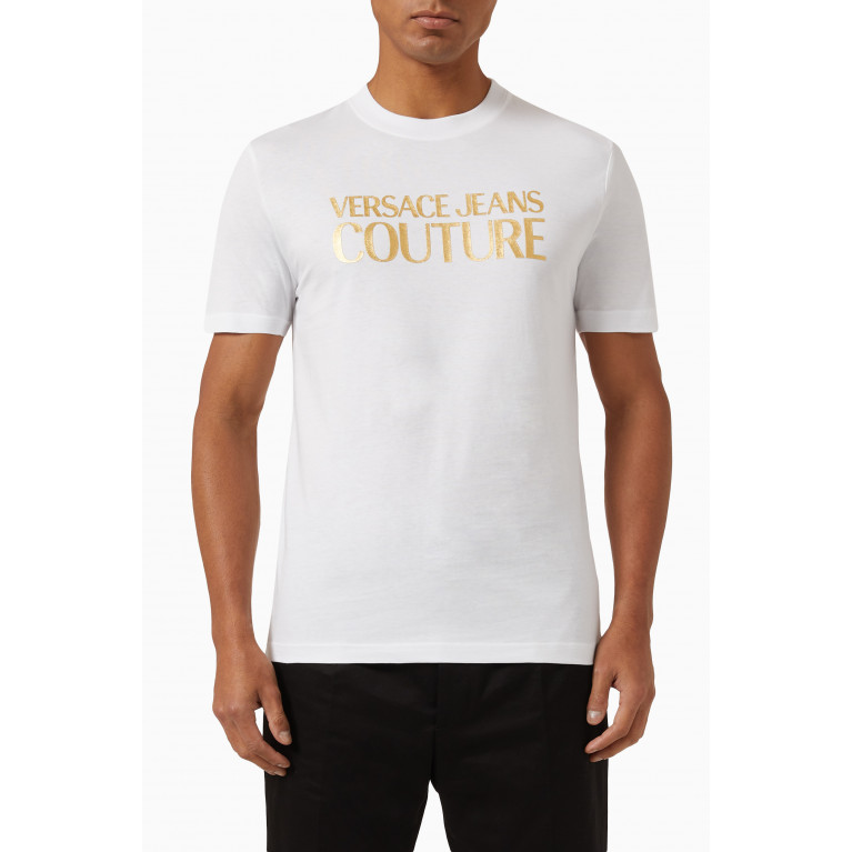 Versace Jeans Couture - Logo T-shirt in Cotton White
