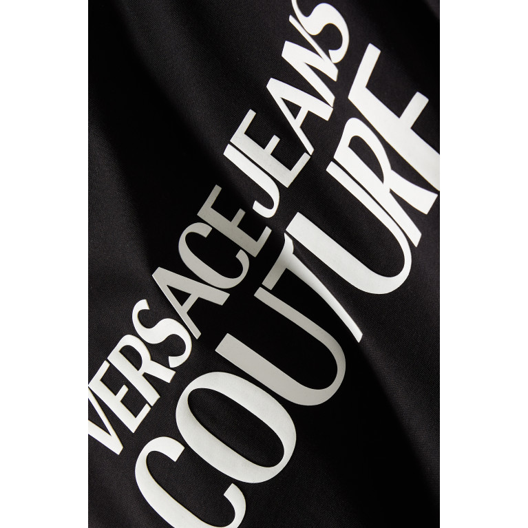 Versace Jeans Couture - Institutional Logo T-shirt in Cotton Jersey Black