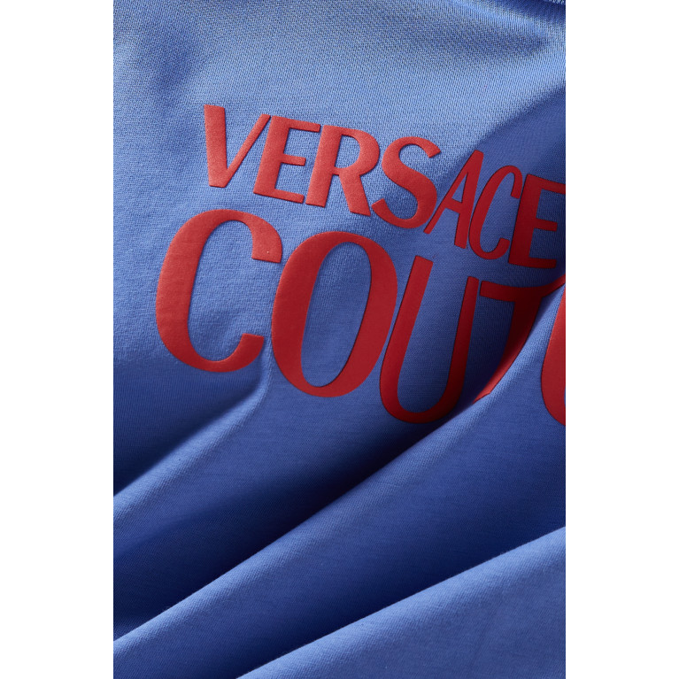 Versace Jeans Couture - Institutional Logo T-shirt in Cotton Jersey Purple
